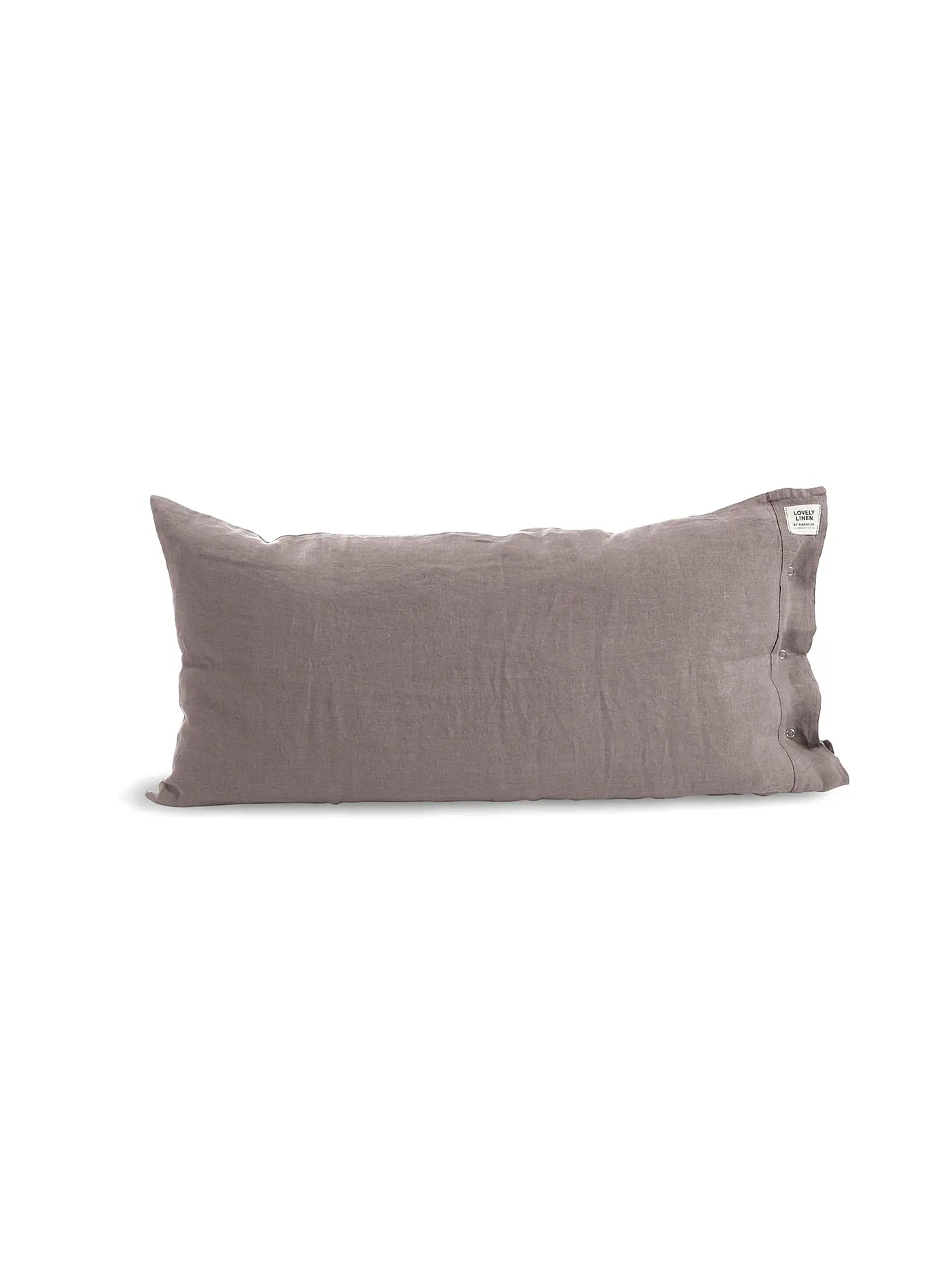LOVELY LINEN | Leinen Kissenbezug Misty 40x80cm Meadow | grau